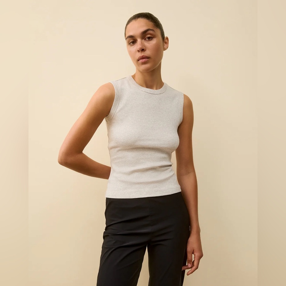 FLORE FLORE esme heather grey muscle tank